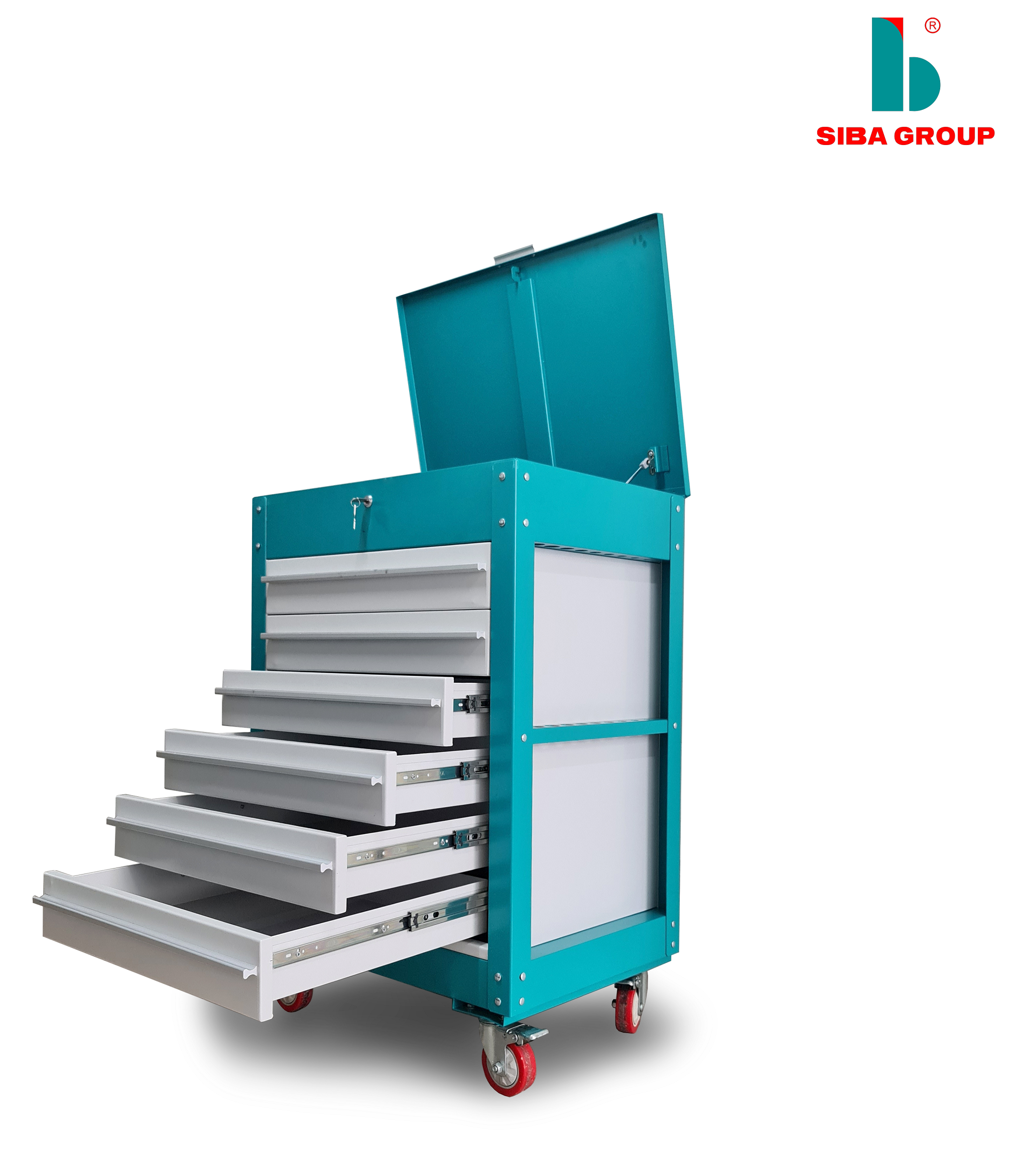 Customize Color Metal Professional Rolling Tool Cabinet Workshop Mobile Workbench With Drawer
