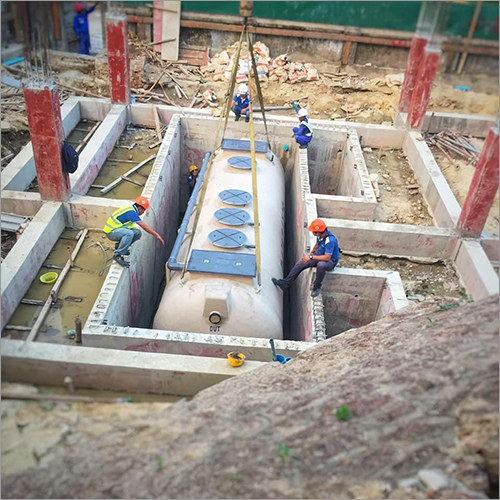 Underground Sewage Treatment Plant - Frp Material, Capacities Of 1 To 300 Kiloliter/day | 12-month Warranty Included