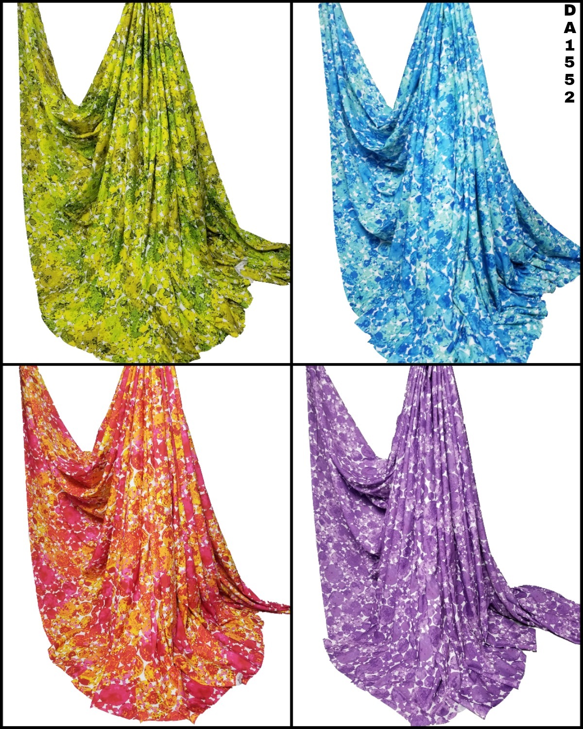 Digital Print Design On Rayon Slub Fabric - 58" Inch Width | Washable, Multi-color Options, Printed Pattern For Garment Use