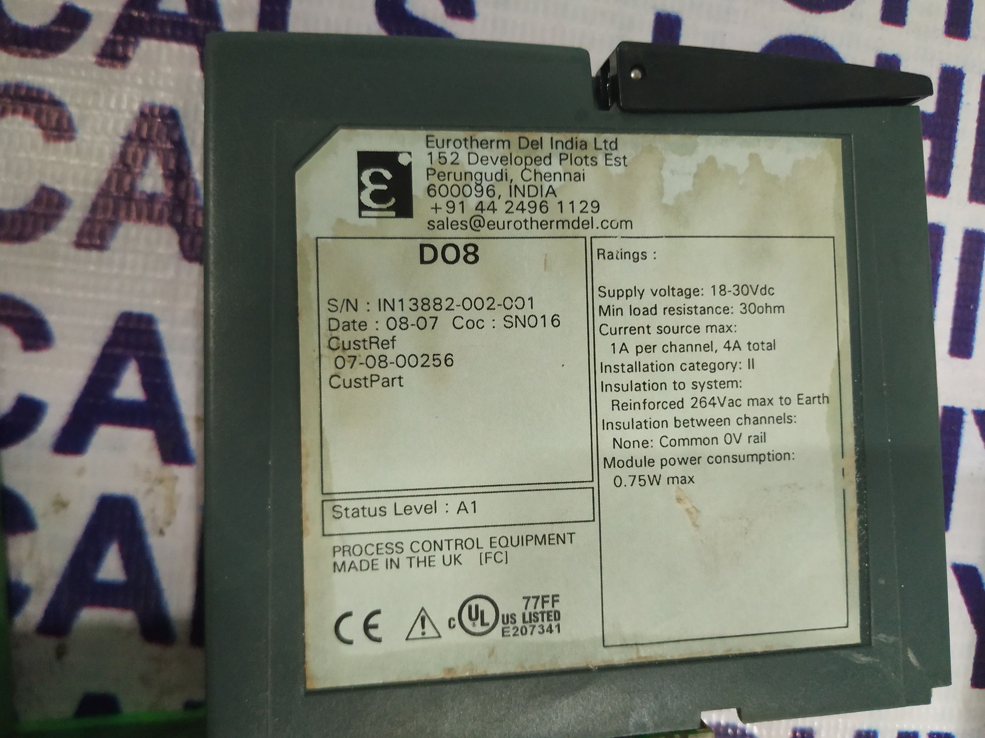 Foxboro Invensys Plc Do8