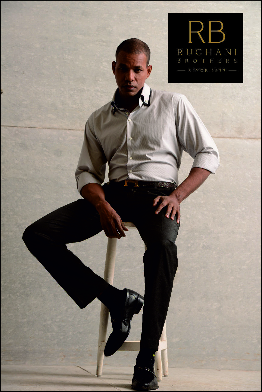 Fibre Dyed Men's Office Trousers