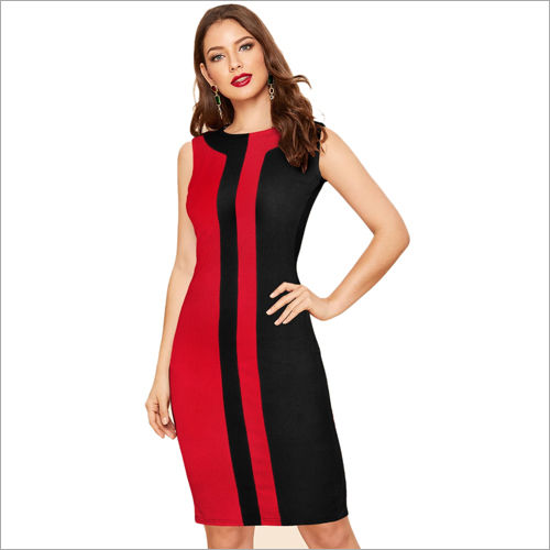 Red Ladies One Piece Dress