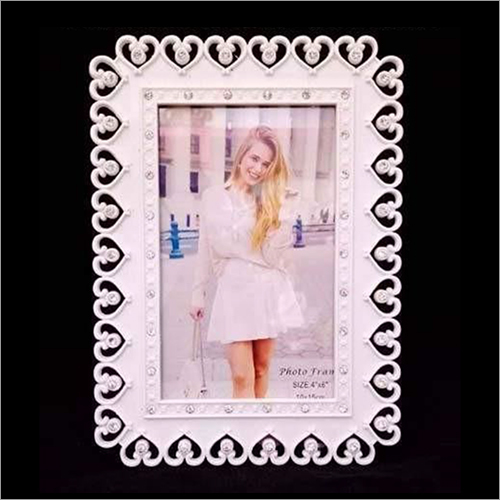 पत्थर के साथ डिजाइनर प्लास्टिक फोटो फ्रेम