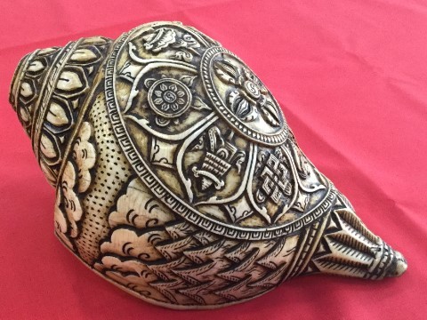 Natural White 8 Buddhist Auspicious Conch Shell