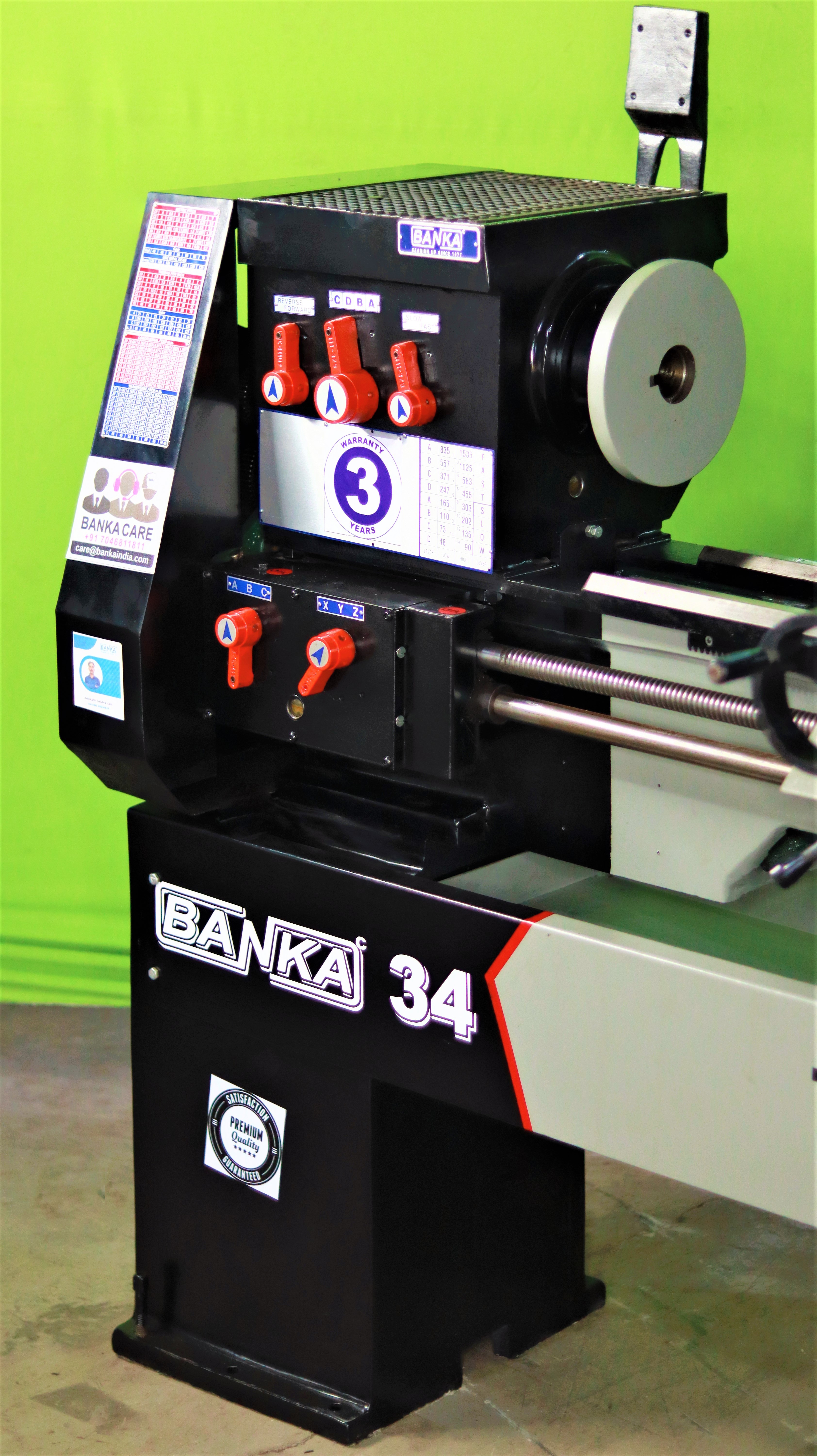 Semi Automatic Banka 34 All Gear Lathe Machine