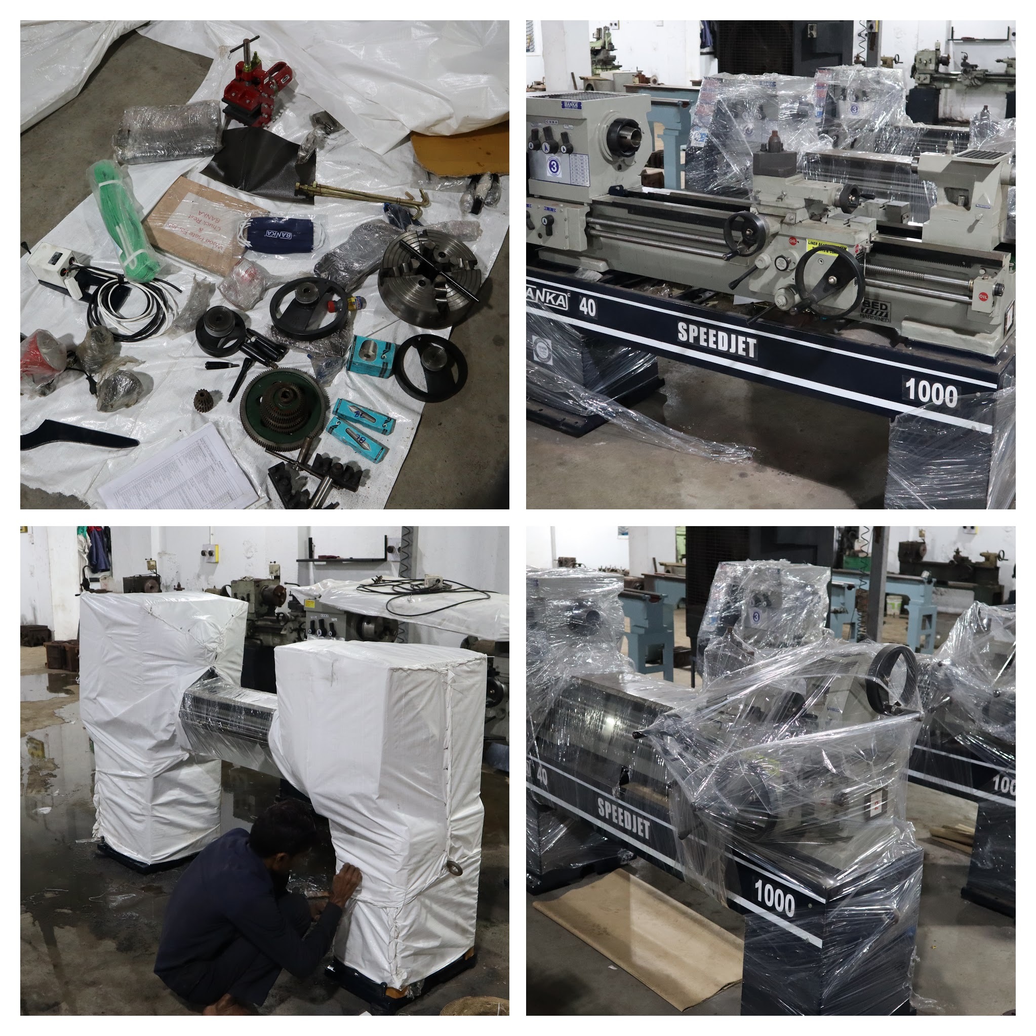 Semi Automatic Banka 34 All Gear Lathe Machine