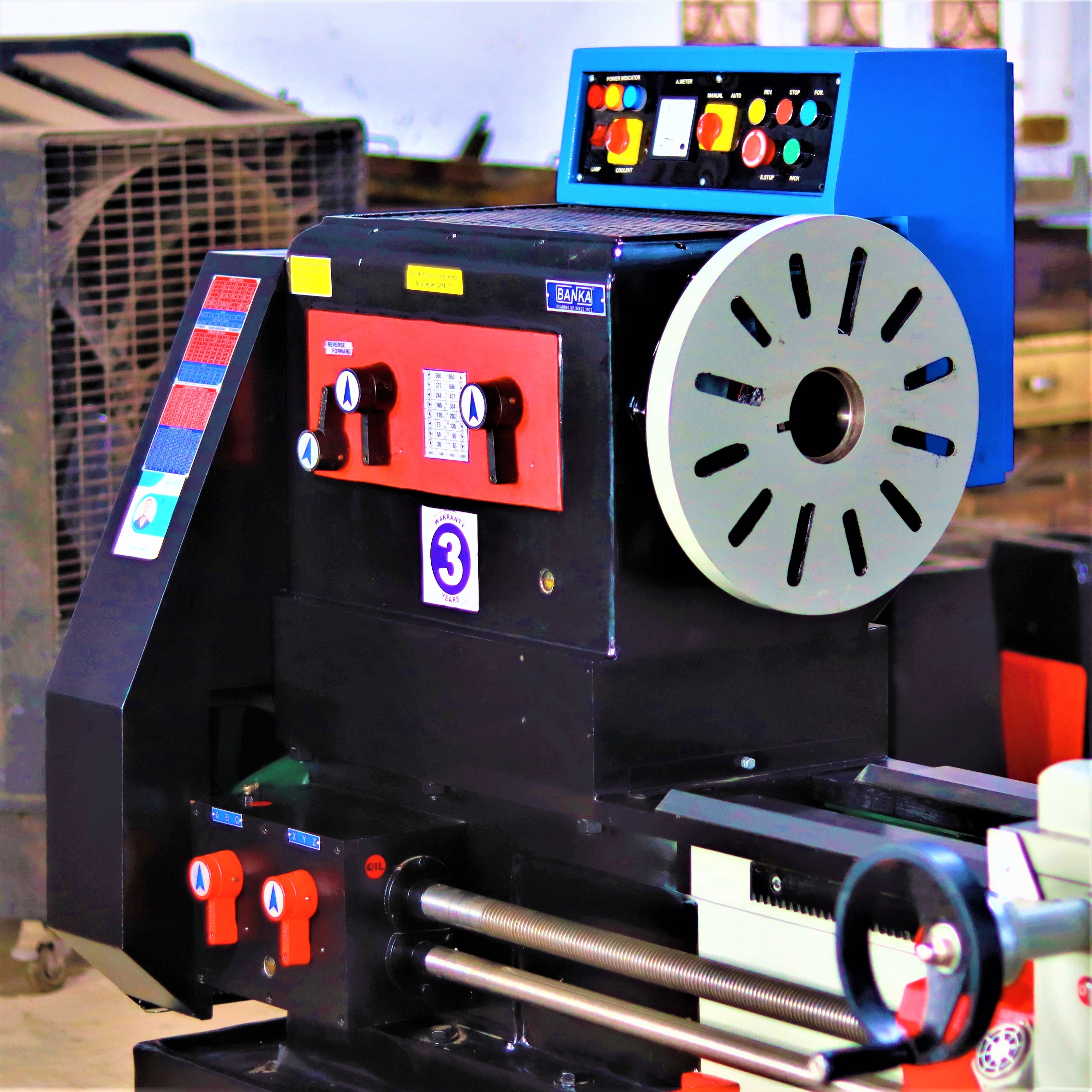 Semi Automatic All Gear Lathe Machine Model 60 - 9 /12/14 /16 - Feet