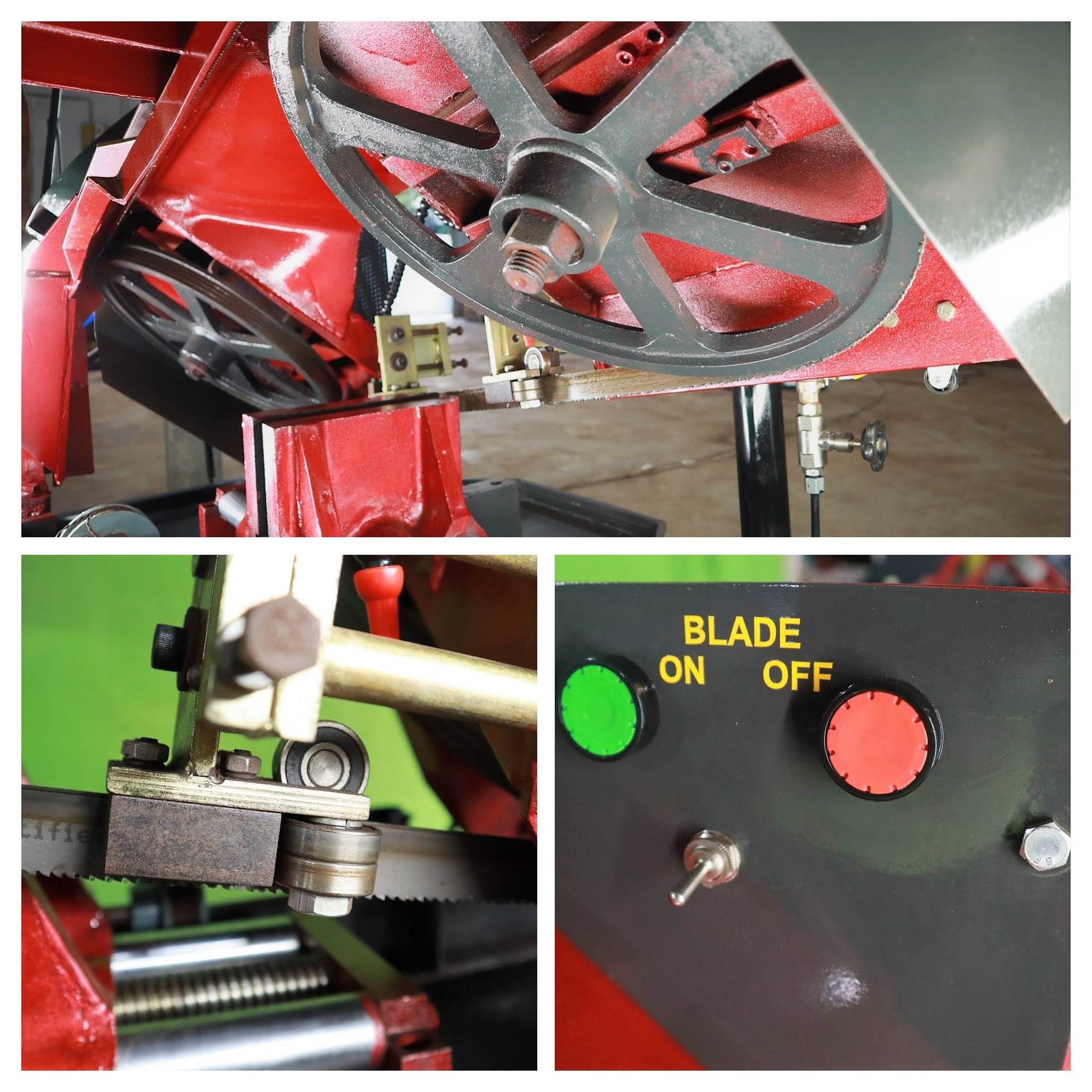 Bandsaw Cutting Machine (300mm) - 300 Mm Cutting Capacity, Dimensions: 1800 X 700 X 1350 Mm, Color: Blue & Grey, 2.0 Hp Motor, Water Cooling System, 3-year Warranty, Semi-automatic Function