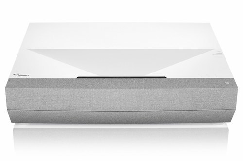 Optoma Cinemax P2 - 4K UHD Laser Projector, 3000 ANSI Lumens Brightness, Dolby Digital 2.0 Audio, Ultra Short Throw 0.25:1 Ratio, 120% Rec.709 Color Gamut, Smart+ Information Hub