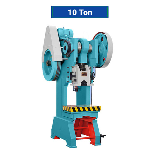 C Type Power Press Machine - 10 Ton, 400 X 250 Mm Bed, 1 Hp Motor | Metal, Blue, 540 Kg Weight, Industrial Usage, 3-year Warranty