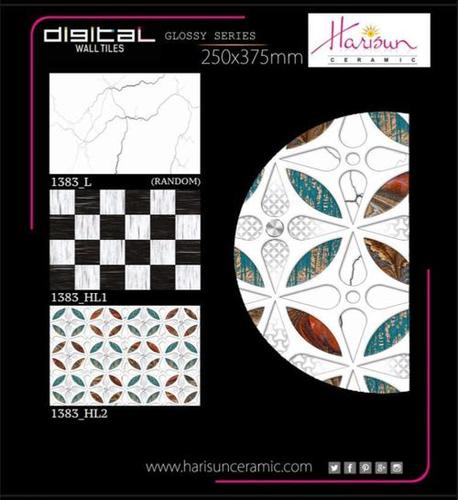 बाथरूम टाइल्स का आकार: 10 X 15 इंच