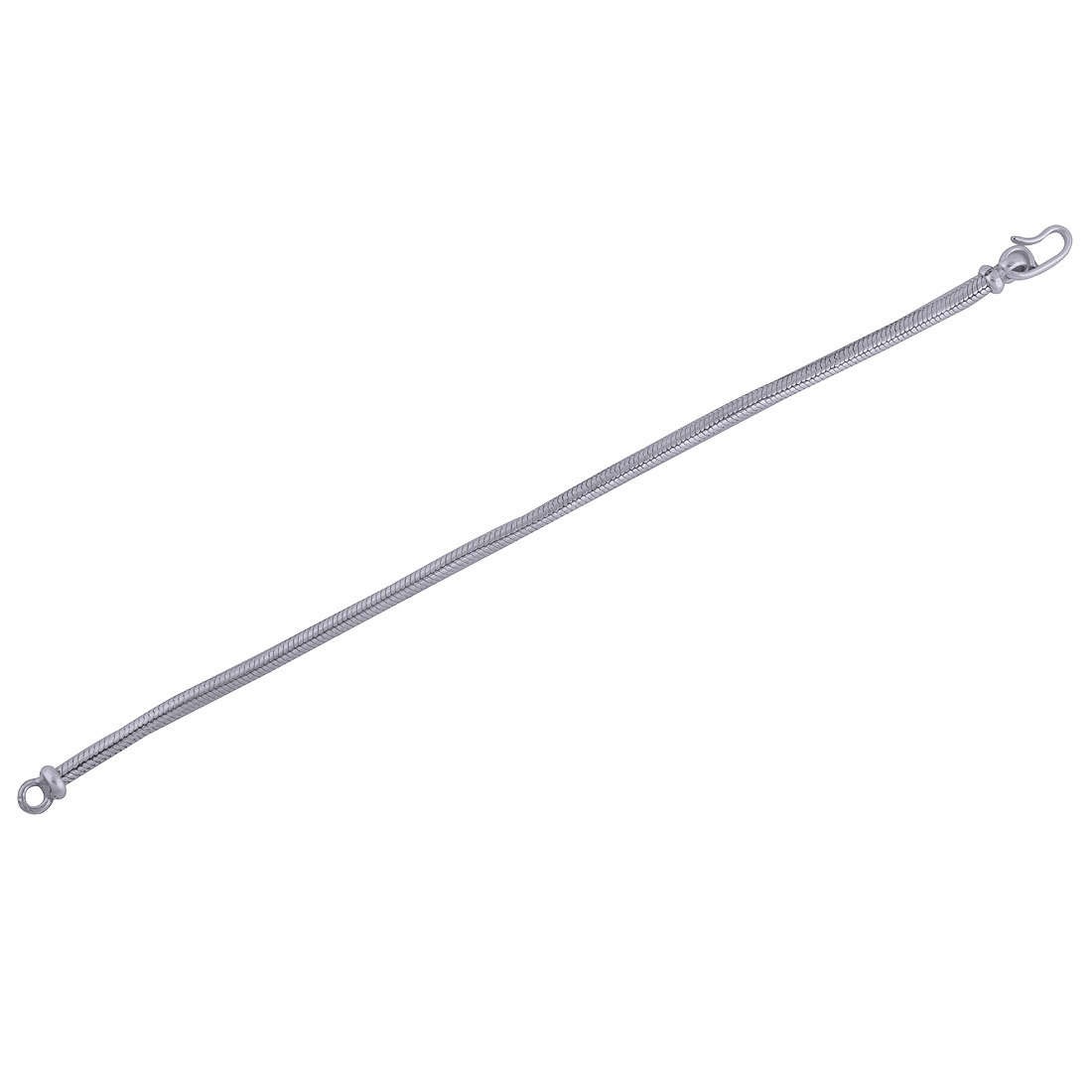 Plain 925 Sterling Solid Silver Bracelet Diameter: Length:8 Inch X Width:3 Mm Millimeter (Mm)