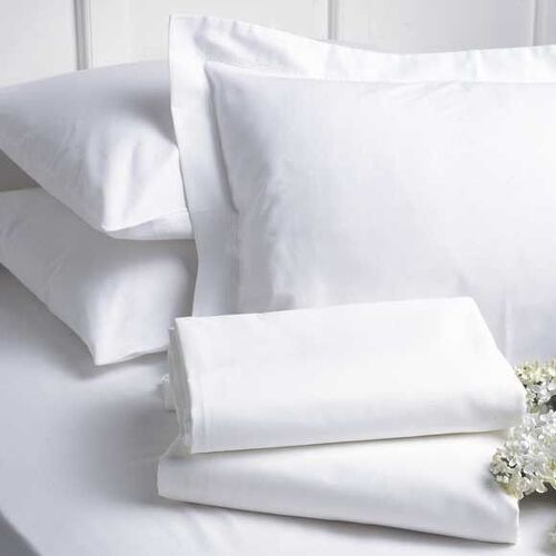White Bed Sheet - 100% Cotton, 60"/90"/110"/112" Width, Snow White & Off White, 116-400 Thread Count | Washable, Minimal Shrinkage, Woven Plain Design