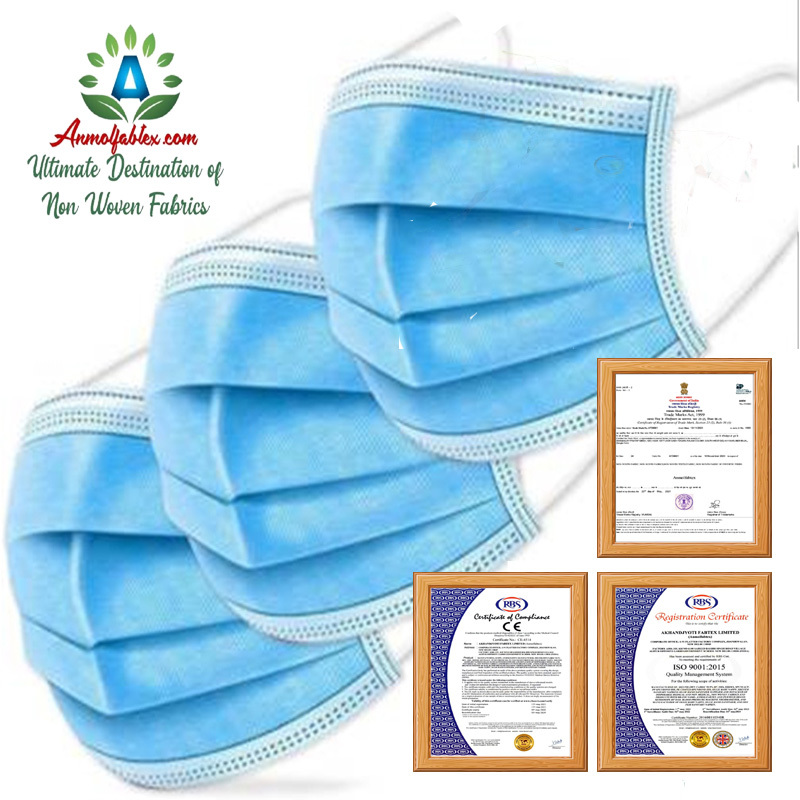 White Bfe 90% 95% 99% Melt Blown Non Woven Meltblown Spunbond Non-woven Fabric