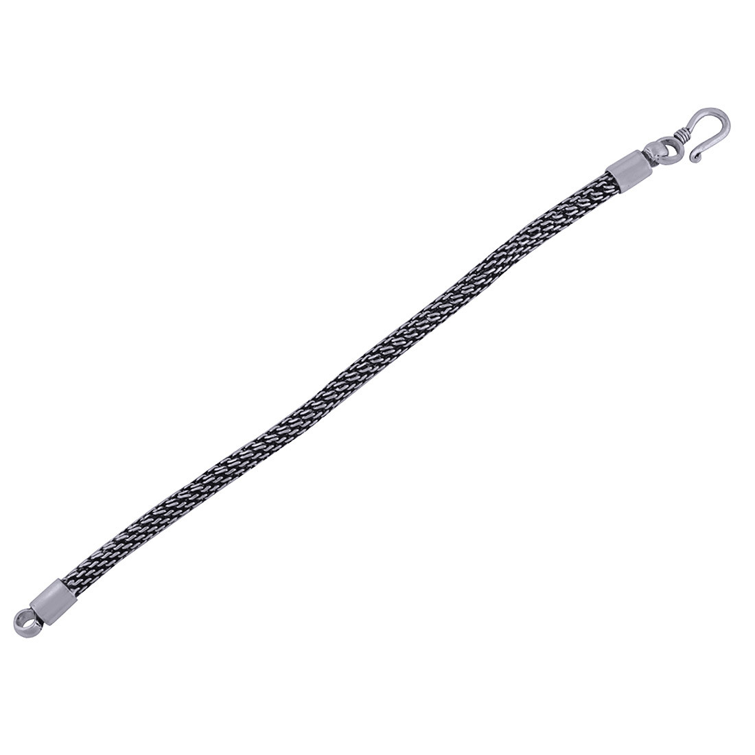 Textured Plain 925 Sterling Silver Bracelet - 7.5 Inch Length X 5 Mm Width | Classic Design For Men, Women, And Children