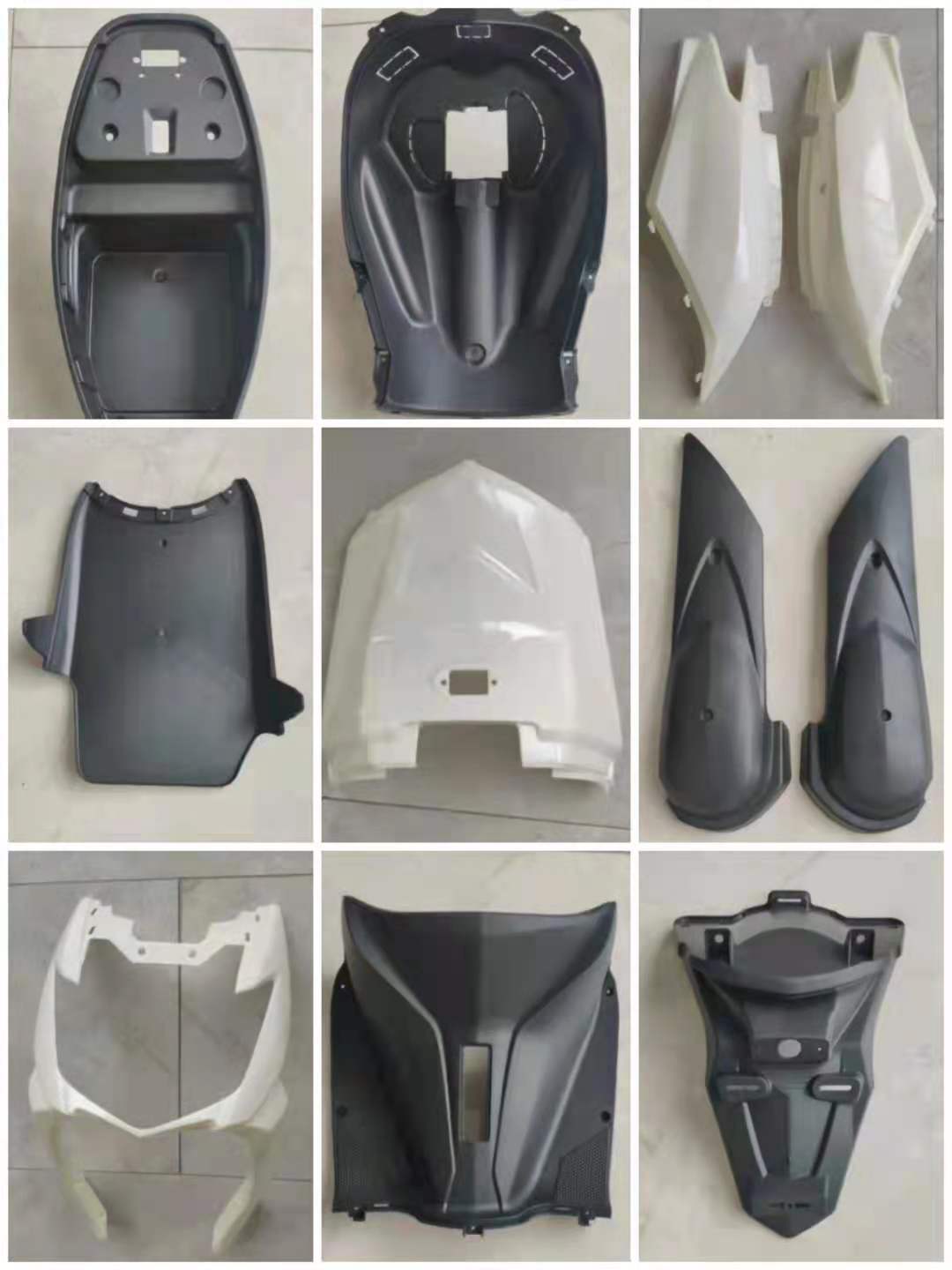 Gray Full Set Baking Paint Plastic Parts For Scooter
