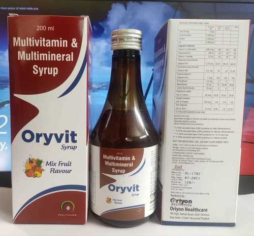 Multivitamin Multimineral Syrup Storage: Dry And Cool Space