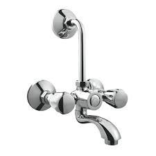 Wall Mixer - Stainless Steel, Standard Size | Bath Hardware Set With Standard Connection And Unique Shape