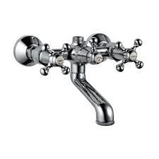 Wall Mixer - Stainless Steel, Standard Size | Bath Hardware Set With Standard Connection And Unique Shape