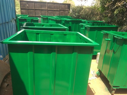 1100 Ltr Ms Wheeled Dustbin Application: Municipality