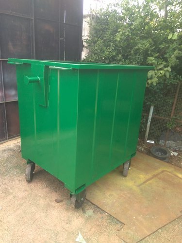 1100 Ltr Ms Wheeled Dustbin Application: Municipality