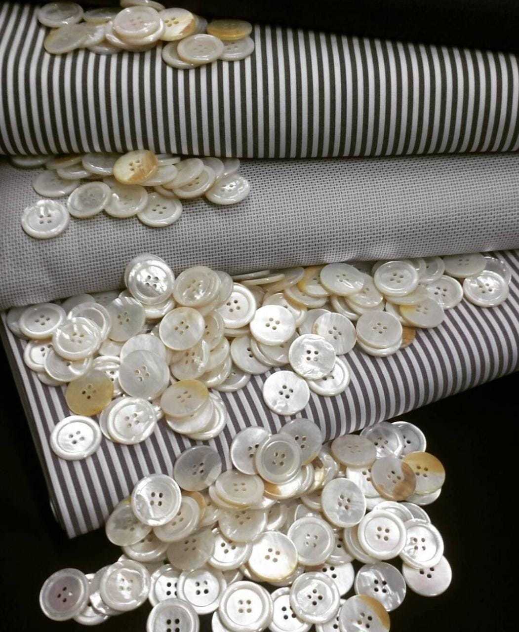 Ocean Pearl Buttons - Color: White Color