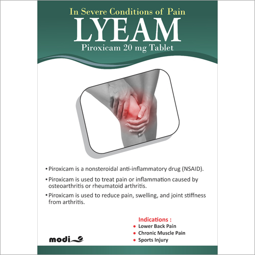 20mg Piroxicam Tablets