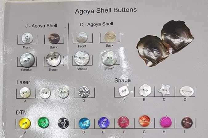 Japanese Akoya Shell Buttons - Color: Natural