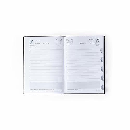 Comma Weave New Year Diary 2022 - A5 Size - (Black) Sewing Binding