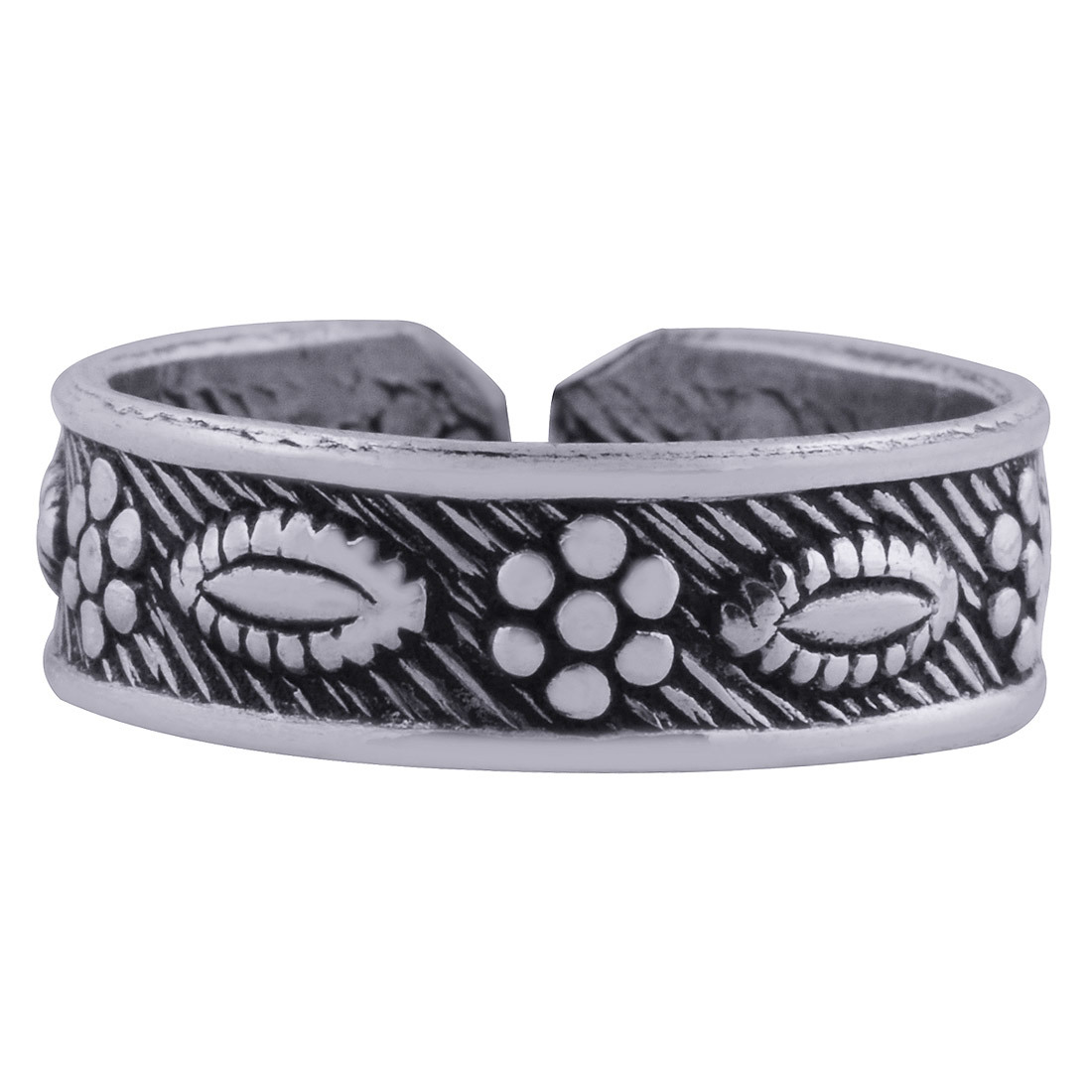 Plain Intricate 925 Sterling Solid Silver Handmade Toe Ring Size: Length: 5 Mm X Width: 15 Mm