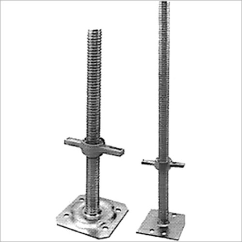 Base Jack - Composite and Steel Material | Adjustable Height, Suitable Threading 15/17 MM and 18/20 MM, Hot Dip Galvanized Finish