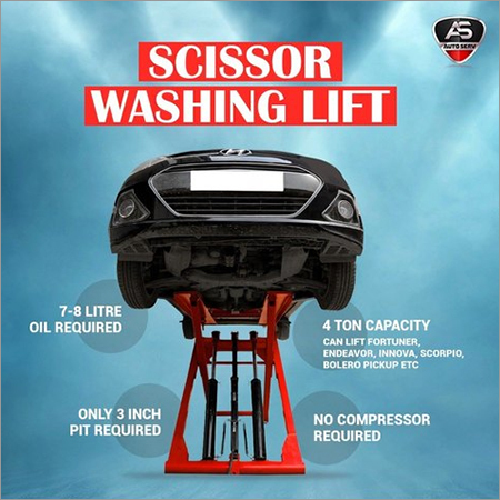 Psl800 Portable Car Washing Scissor Lift - Lift Height 1400mm, Capacity 2-4 Ton | Heavy-duty Precision Hydraulic Design, Easy Installation And Maintenance