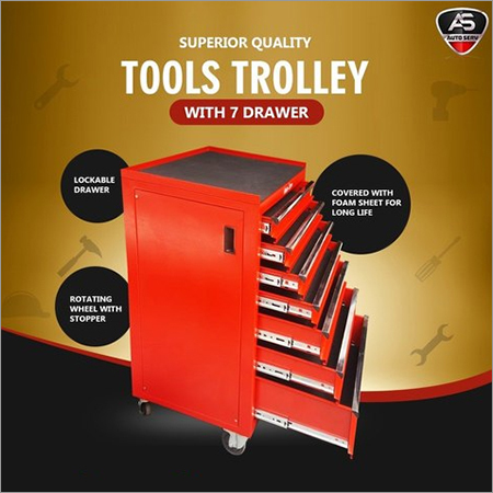 Automobile Tools Trolley With Tools