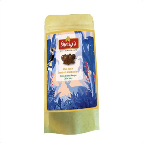 मिल्क चॉकलेट से कोटेड 70 GM साबुत किशमिश