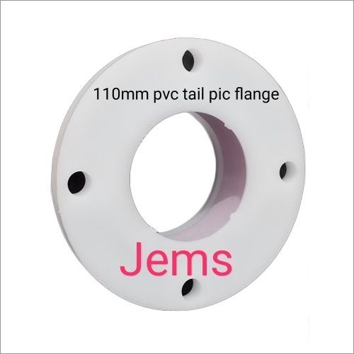 White 110 Mm Pvc Tail Piece Flange