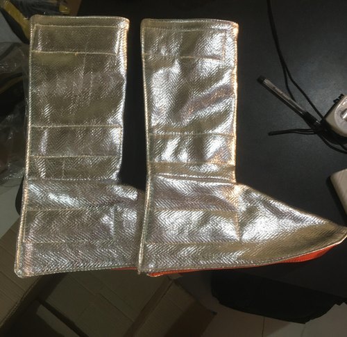 Aluminized Kevlar Penox Leg Guard - 1mm Thickness, 12-18 Inches | High Heat Resistance up to 1000°C, Silver Color, Reusable, Waterproof