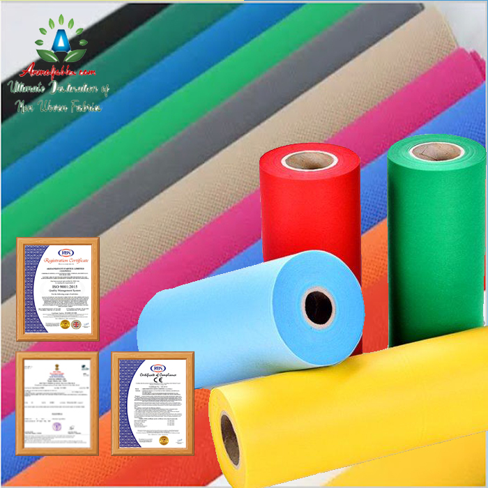 Spunbond Nonwoven Fabric - 100% Polypropylene, 10-260 Gsm, Multicolor | Anti-aging, Waterproof, Tear-resistant, Quick Dry, Smooth Texture