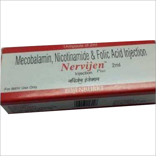 Mecobalamin, Nicotinamide And Folic Acid Injection Ingredients: Mecobalamin +Nicotinamide