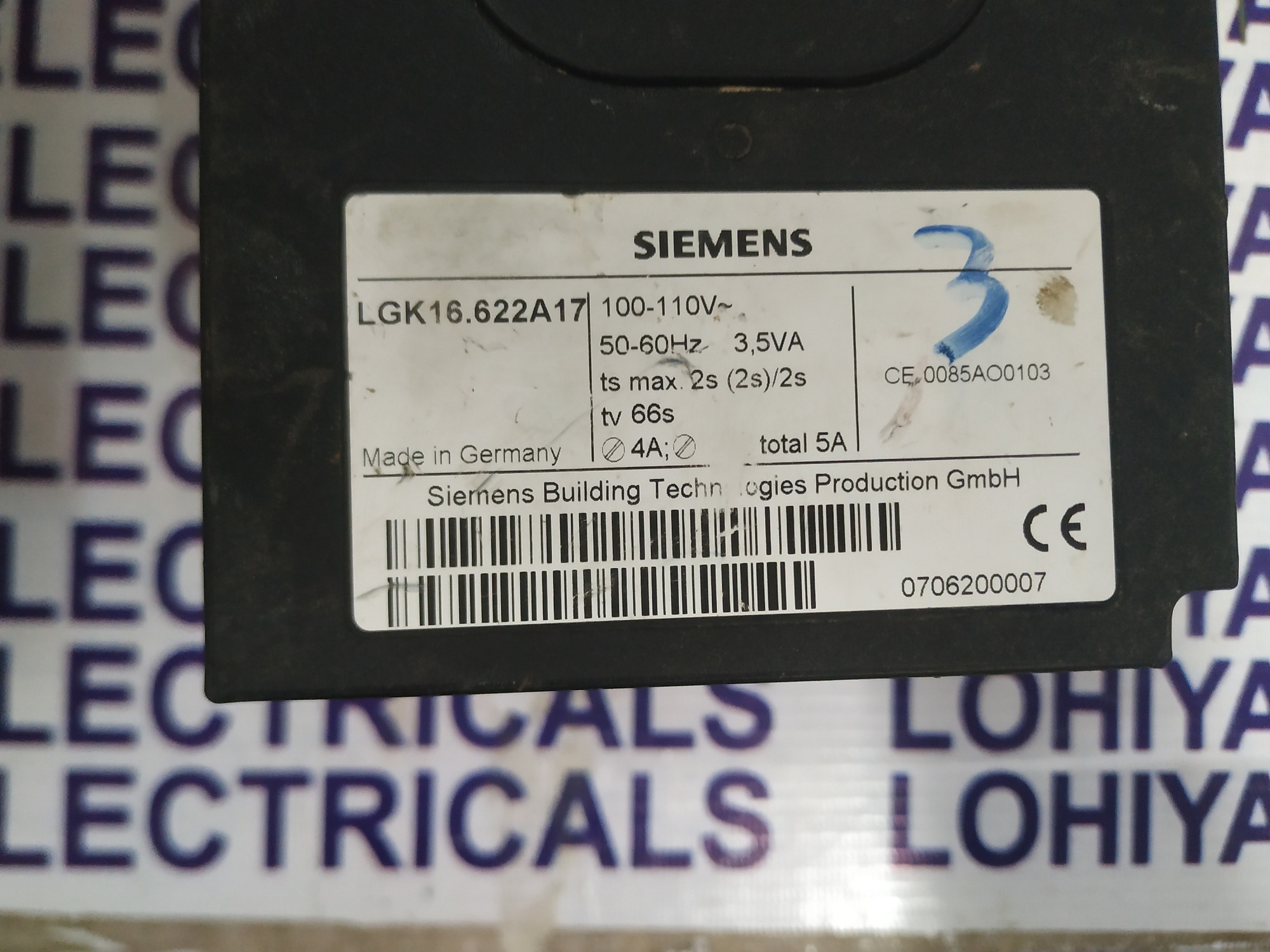 Siemens Burner Control Lgk16.622a17