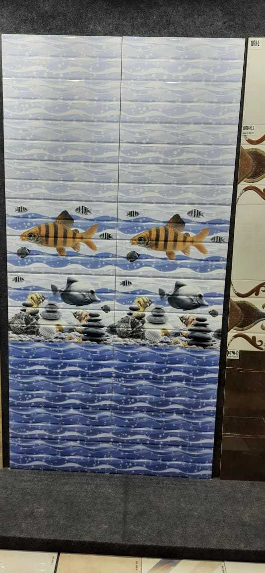 Digital Wall Tiles - Ceramic, 12x18 Inches, All Colors | 5mm Thickness, Ideal For Bathroom & Outdoor Wall Applications