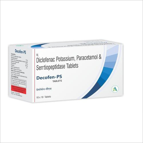 Dcofen Ps Ingredients: Diclofenac Sodium 50Mg. + Paracetamol 325Mg. + Serratiopeptdase 15Mg. (As Enteric Coated 30