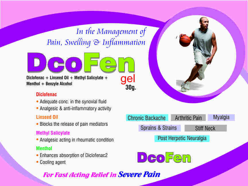 Dcofen Ps Ingredients: Diclofenac Sodium 50mg. + Paracetamol 325mg. + Serratiopeptdase 15mg. (As Enteric Coated 30