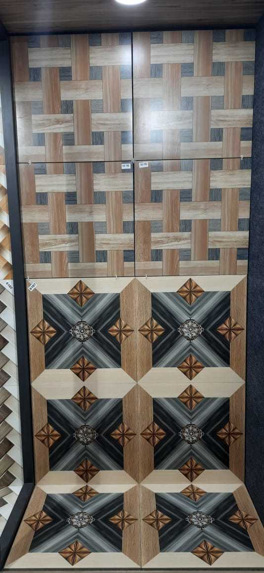 Porcelain Floor Tiles - 600x600mm, 9mm Thickness | All Colors, Pre-grade, Square Shape, Durable Porcelain Material