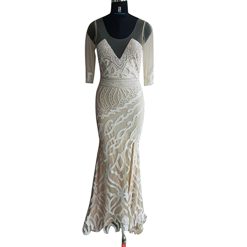 Beaded Designer Long Dress