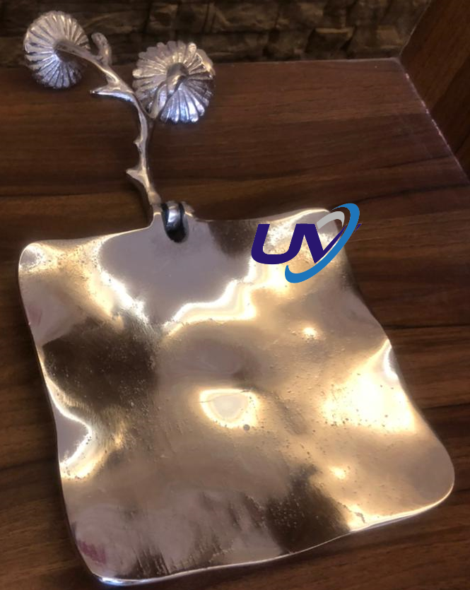 Metal Sunflower Tissue Stopper - Color: Silver