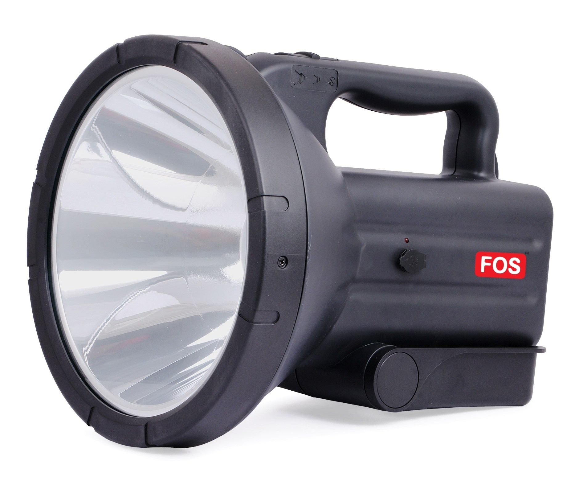 Grey Led Search Light 30w With 6000mah Lithium-ion Battery (Range 2 Km.) Bis Approved