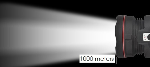 Cool White Fos Led Search Light 15w (Range Up To 1 Kilometer) Model: Foslsrl15wcw