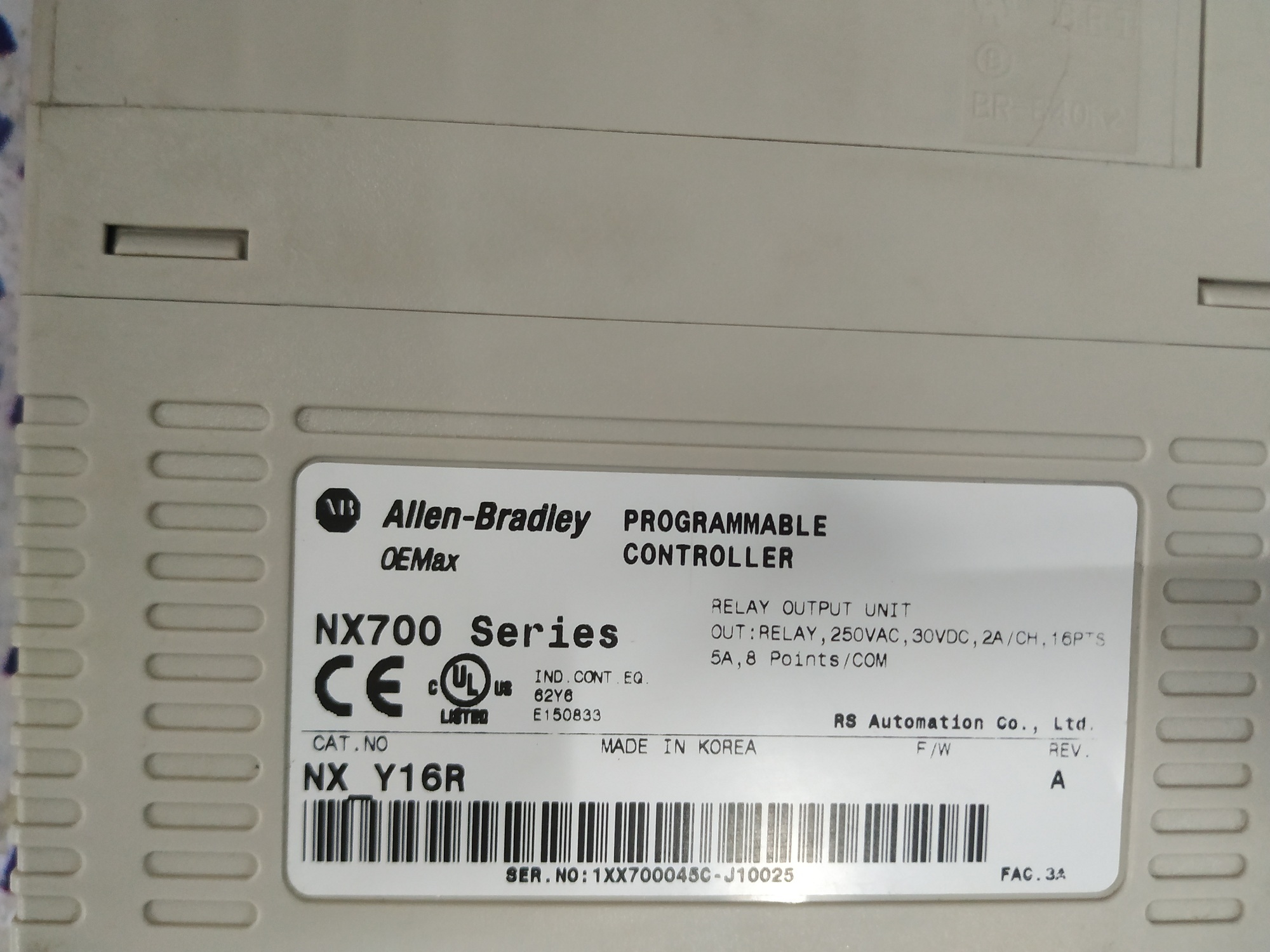Allen Bradley Inverter Card Nx Y16r