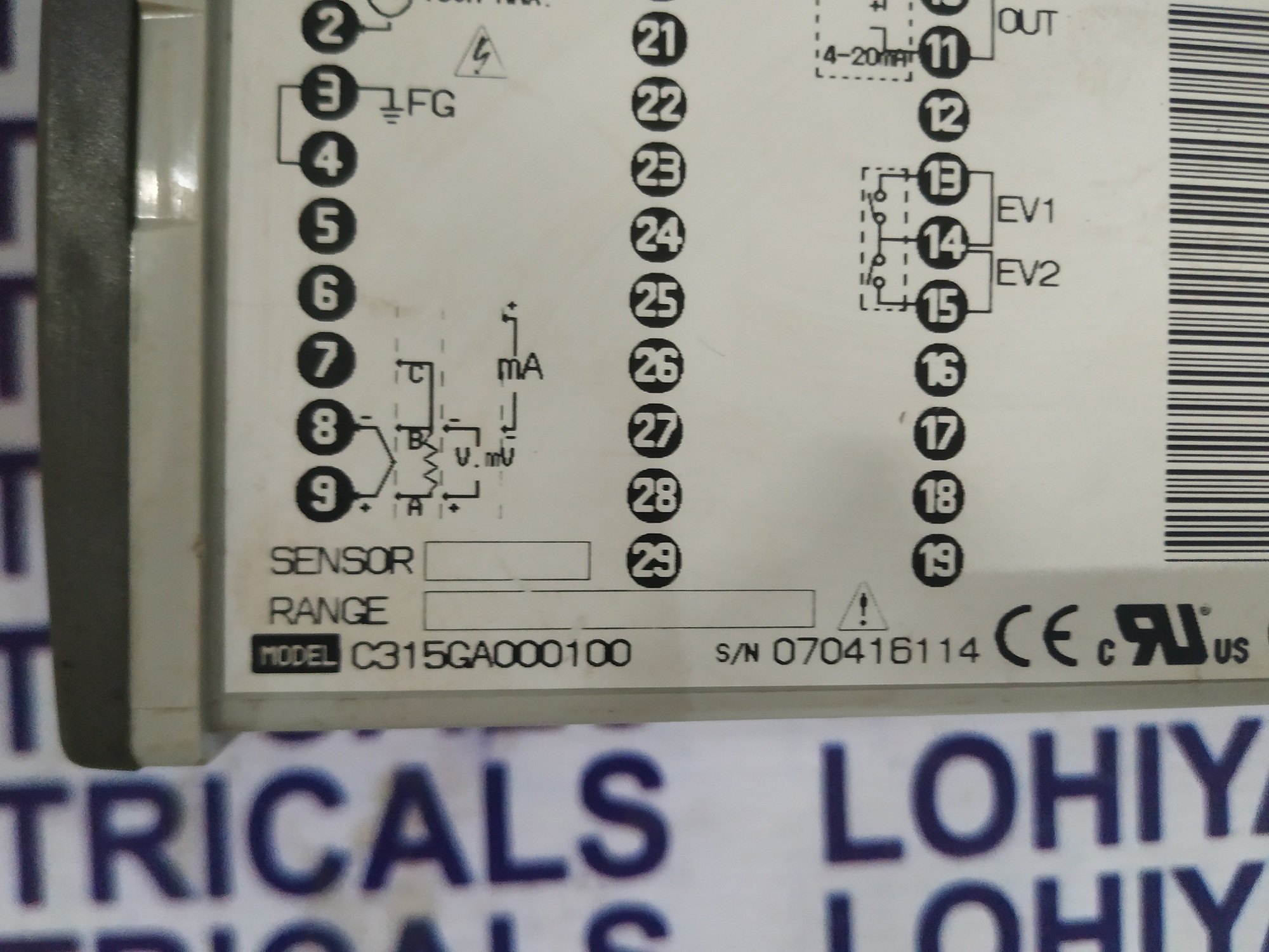 Yamatake Temperature Controller C315ga000100