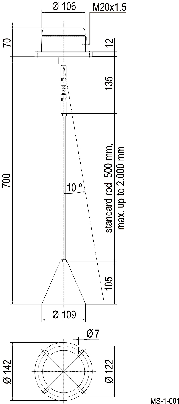 Grey Pendulum Level Switch